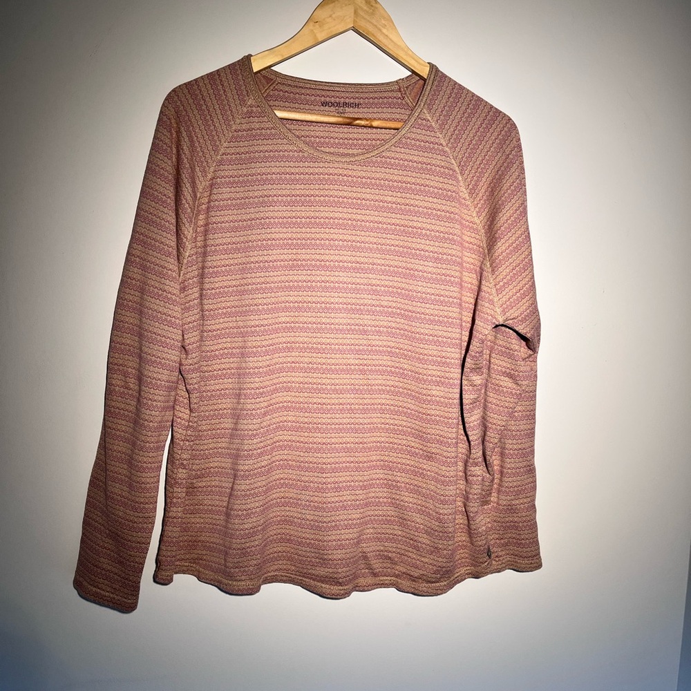 Woolrich Multicolor Patterned Cotton Long Sleeve Top SizeXL